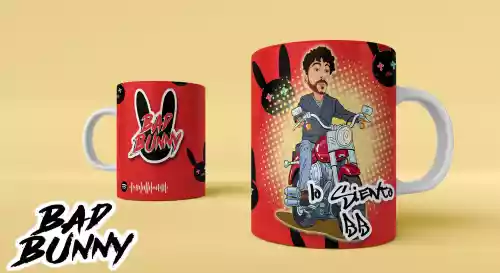 vectores plantilas BADBUNNY,CANTANTE,